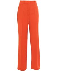 Max Mara - Studio Pleat Detailed Straight Leg Pants - Lyst