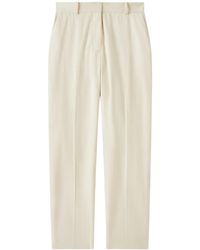 JOSEPH - Pressed-Crease Straight-Leg Trousers - Lyst