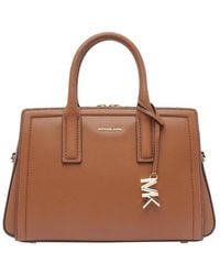 Michael Kors - Michael Laila Small Pebbled Satchel Bag - Lyst