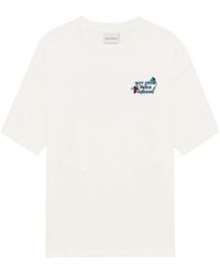 Drole de Monsieur - Jersey T-Shirt With Slogan Embroidery - Lyst