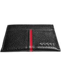 Gucci - Card Case With Web - Lyst