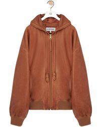 Loewe - Long Sleeve Hooded Casual Jacket - Lyst