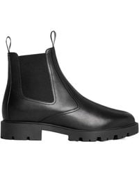 Celine - Margaret Chelsea Boot With Shearling - Lyst