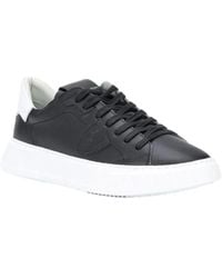 Philippe Model - Temple Veau Lace-Up Sneakers - Lyst