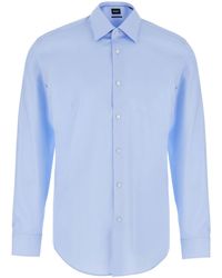 BOSS - Hank Classic Cotton Shirt - Lyst