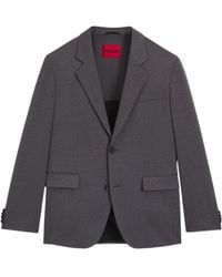 BOSS - Plaid Wool Blend Suit Jacket - Lyst