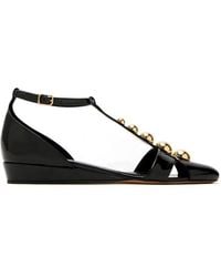 Chloé - Cleia T-Bar Embellished Pumps - Lyst