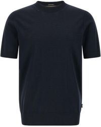 BOSS - Boss Short-Sleeve Knitted Jumper - Lyst
