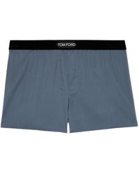 Tom Ford - Logo-Waistband Silk Boxers - Lyst