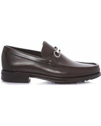Ferragamo - Logo Details Business Casual Shoes - Lyst