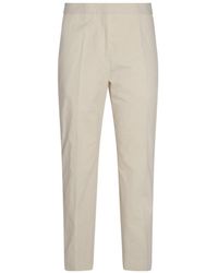 Jil Sander - Tapered Cotton Trousers - Lyst