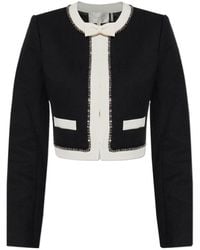 LoveShackFancy - Bow Embellished Jacket - Lyst