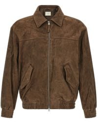 DUNST - Suede Relaxed Blouson Jacket - Lyst