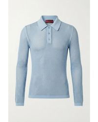 Gucci - Embossed Technical Mesh Polo Top - Lyst