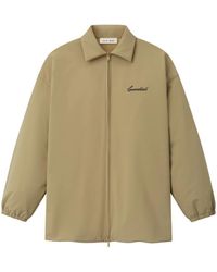 Fear Of God - Essentials Logo-Embroidered Zip-Up Jacket - Lyst
