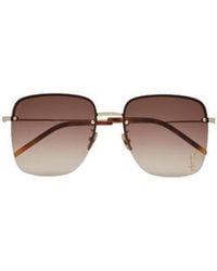 Saint Laurent - Eyewear Square Frame Sunglasses - Lyst
