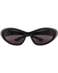 Balenciaga - Eyewear Oval Frame Sunglasses - Lyst