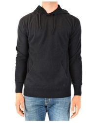 Emporio Armani - Hooded Long-Sleeved Sweater - Lyst