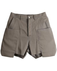 Rick Owens - Stefan Frayed Hem Cargo Shorts - Lyst