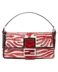 Fendi - Raffia And Bead Re Edition Bag - Lyst
