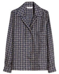 Max Mara - Silk Printed Shirt - Lyst