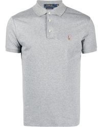 Polo Ralph Lauren - Logo Embroidered Short-Sleeved Polo Shirt - Lyst