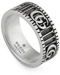 Gucci - Double G Sterling Ring - Lyst