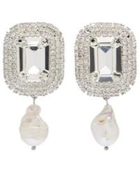 Magda Butrym - Crystal-Embellished Drop Earrings - Lyst