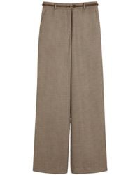 Max Mara - Wool Wide-Leg Pants - Lyst