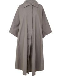 Magda Butrym - Lapel Three-Quarter Sleeve Long Trench Coat - Lyst
