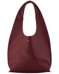 A.P.C. - Grainy Leather Shoulder Bag - Lyst