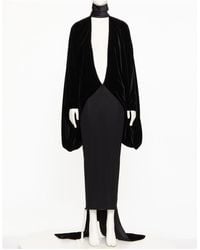 Valentino - High Neck Long-Sleeved Dress - Lyst