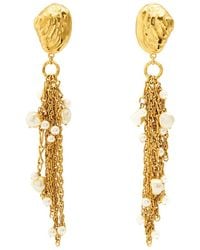 Chloé - The Chloé Shells Embellished Drop Earrings - Lyst