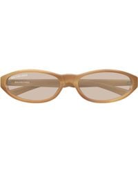 Balenciaga - Eyewear Oval Frame Sunglasses - Lyst