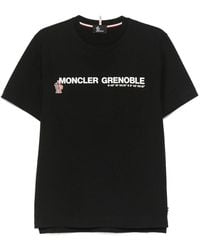 Moncler - Grenoble Logo Print Crewneck T-Shirt - Lyst