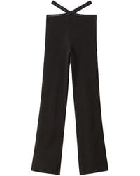 Alexander Wang - Criss-Cross Logo-Trim Leggings - Lyst
