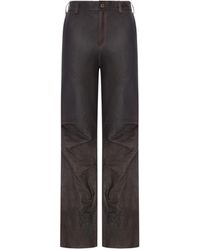 Salvatore Santoro - Straight-Leg Leather Trousers - Lyst