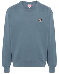 KENZO - Lucky Tiger Embroidered Crewneck Sweatshirt - Lyst