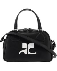 Courreges - Courrèges Reedition Logo Patch Zip-Up Bowling Bag - Lyst