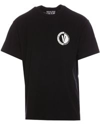 Versace Jeans Couture - Logo-Print Cotton T-Shirt - Lyst