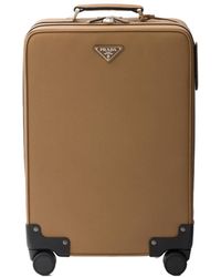 Prada - Saffiano Leather Trolley - Lyst