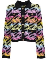 Versace - Greca Pattern Button-Up Jacket - Lyst