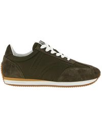 TOTEME - Totême Quilted Lace-Up Sneakers - Lyst