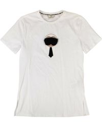 Fendi - X Karl Lagerfeld T-Shirt With Round Neck - Lyst