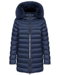 Colmar - A-Line Down Jacket With Faux Fur - Lyst