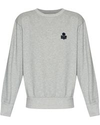 Isabel Marant - Mike Logo Embroidered Sweatshirt - Lyst