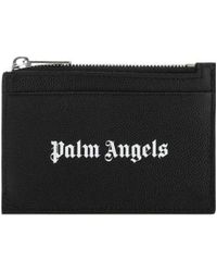 Palm Angels - Logo Print Zipped Cardholder - Lyst
