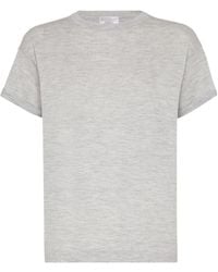 Brunello Cucinelli - Short-Sleeved Crewneck T-Shirt - Lyst