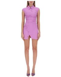 Moschino - Ruched-Bodice Polo Minidress - Lyst
