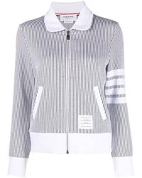Thom Browne - Zip-Fastening Seersucker Jacket - Lyst